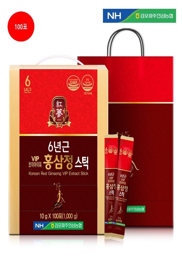 [김포파주인삼농협] 6년근 VIP 홍삼정스틱 10g x 100포