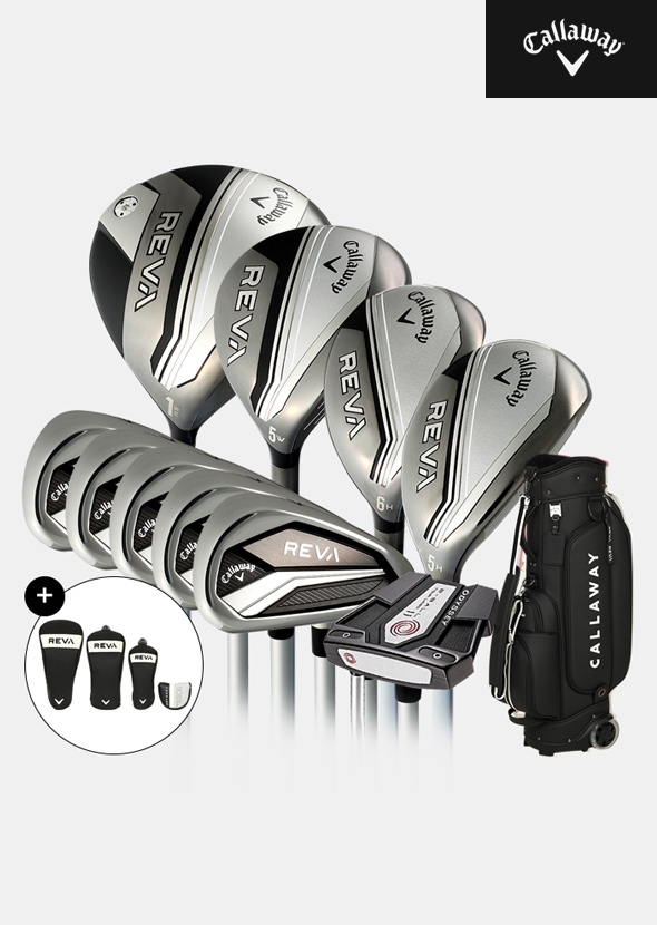 캘러웨이 레바 풀세트[여성용][블랙][10PC/5i/7번~SW][휠 카트백 포함]