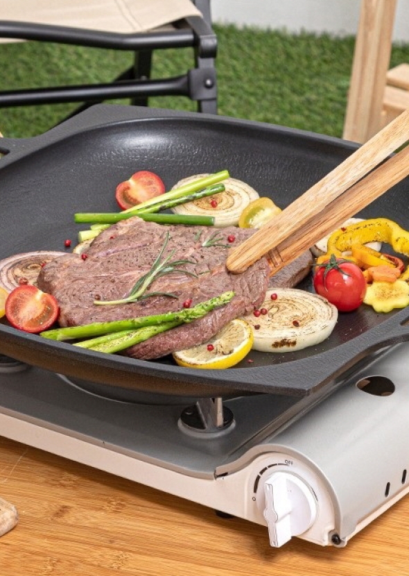 [KOA] 코아 테트라 사각 그리들 IH 38cm