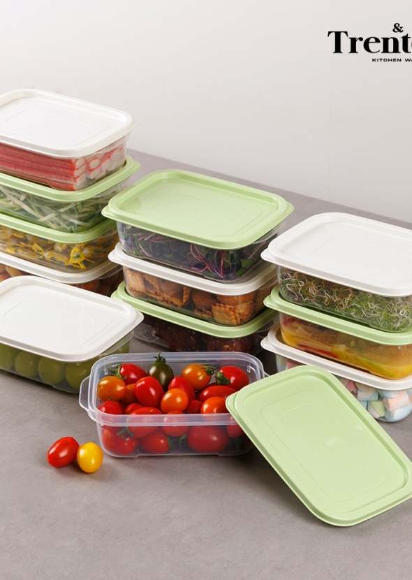 [트렌톤] 다용도보관용기 심플리 2호 12종(750ml x 12개)