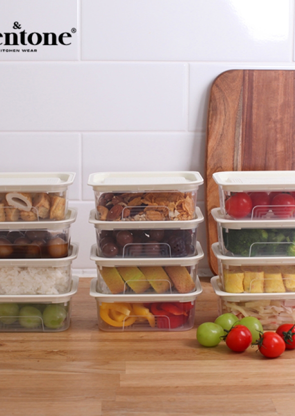 [트렌톤] 냉장고보관용기 베이직쿡 3호 12종(24P)