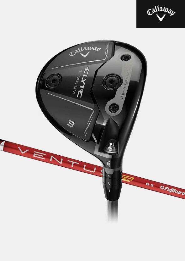 [주문제작]캘러웨이 ELYTE 엘리트 TI 티타늄 페어웨이우드[남성용][VENTUS TR RED]