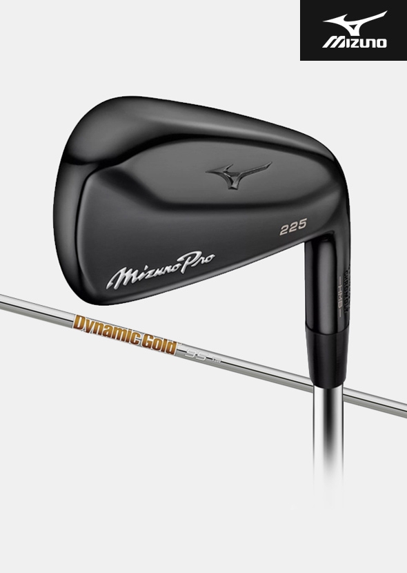 [한정판] 미즈노 프로 225 블랙 에디션 스틸 단조 아이언세트[남성용][7i/#4~PW][DYNAMIC GOLD 95]