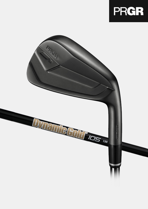 [40주년 기념 모델 미우라콜라보]PRGR 00 블랙 스틸 아이언세트[남성용][6i/5번~PW][DYNAMIC GOLD 105 ONYX BLACK]