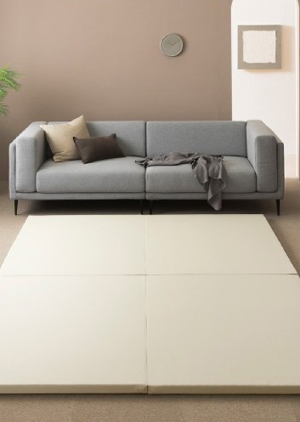 [파크론] 베어베베 PU 클린 항균 폴더매트 2단 - 이미지는 2장 연출 이미지