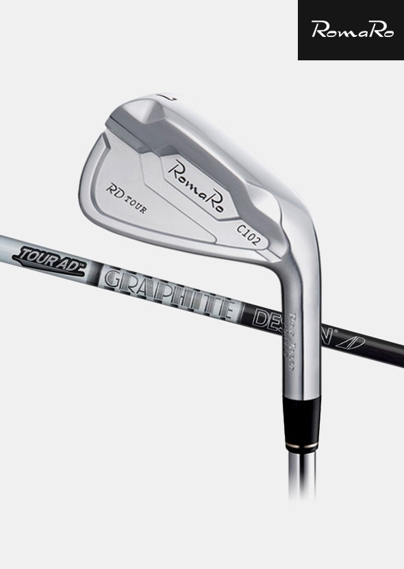 로마로 RD TOUR C102 카본 단조 아이언세트[남성용][7i/#4~PW][Tour AD BK]