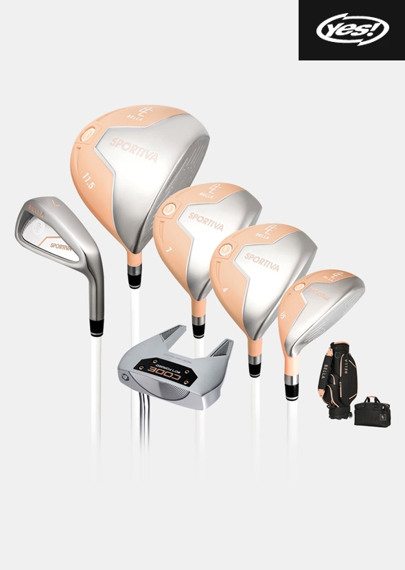 예스 벨라 스포티바 카본 풀세트[여성용/12pc/백포함][크림핑크]