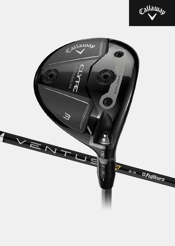 [주문제작]캘러웨이 ELYTE 엘리트 TI 티타늄 페어웨이우드[남성용][VENTUS TR BLACK]