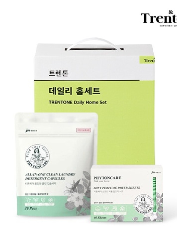 [트렌톤] 피톤케어 캡슐세제&건조기시트 2종(캡슐세제 30개입+건조기시트 40매)