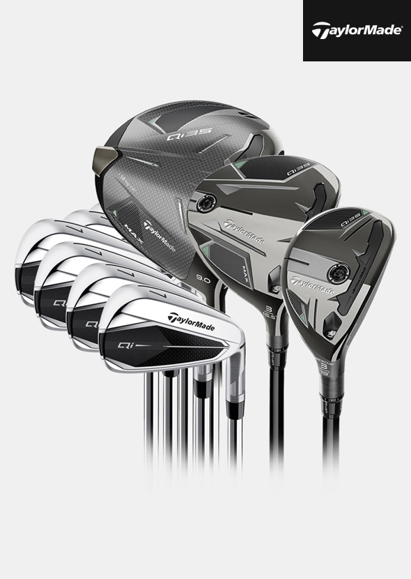 테일러메이드 Qi35 MAX 스틸 풀세트[남성용][11pc/8i/5번~SW]