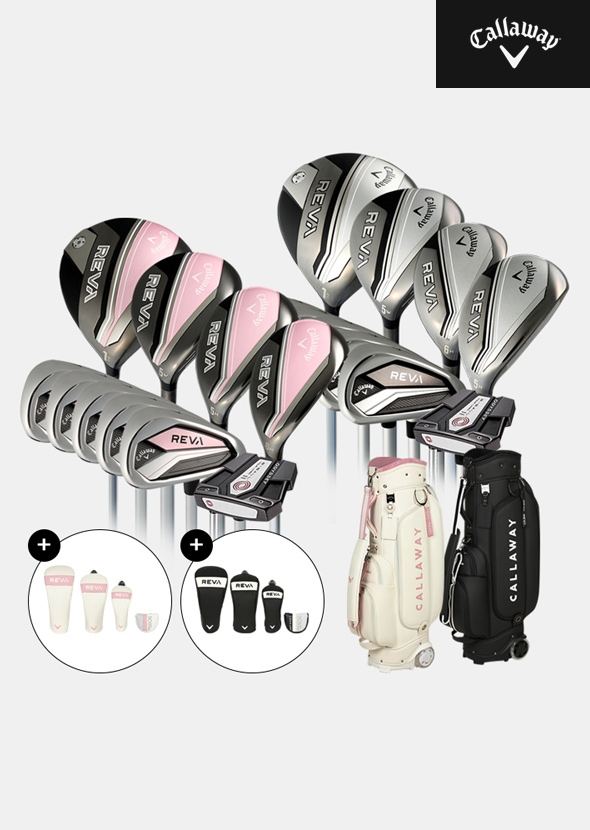 캘러웨이 레바 풀세트[여성용][2COLORS][10PC/5i/7번~SW][휠 카트백 포함]