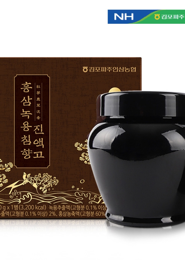 [김포파주인삼농협] 홍삼녹용침향진액고 1000g x 1단지